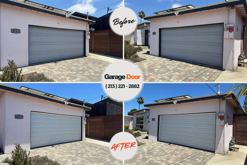 Before and after: garage door repair Mount Zion, GA